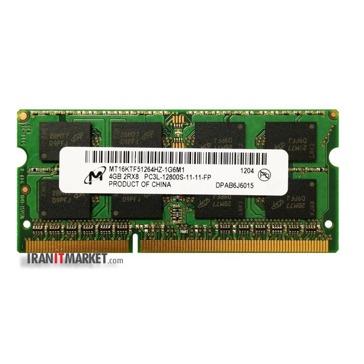 رم لپ تاپ میکرون ram micron 4gb pc3L-12800 1600mhz